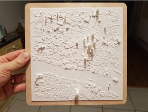 3d harita şehir Londra binalar yapılar haritalar gökdelenler 3d print model - Mito3D