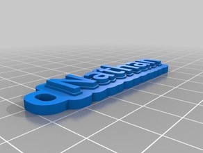 özelleştirilmiş çok satırlı etiket Anahtarlık nathan benim 3d print model - Mito3D