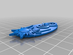solar-wind Schlüsselanhänger 3d print model - Mito3D