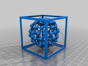 buckyball math art accessories accessory geometric geometry molecule molecules ornament science toy toys 3d print model - Mito3D