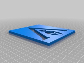 assassins creed odyssey sembolü 2d sanat şablon 3d print model - Mito3D