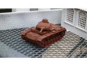 3 panzer mm dilimlenmiş araç cıvata eylem wargaming 3d print model - Mito3D