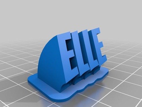 elle office customized 3d print model - Mito3D
