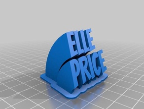 elle price office customized 3d print model - Mito3D