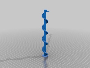 spiral stair thing modular antfarm pets 3d print model - Mito3D