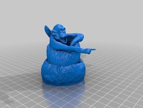 8 scimmia art divertente la scultura merda 3d print model - Mito3D