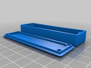 projeto de caixa 20x80 pcb eletrônica personalizado 3d print model - Mito3D