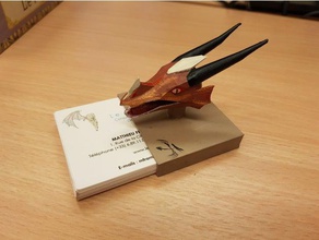 dragón de la caja tarjeta oficina negocios visita titular 3d print model - Mito3D