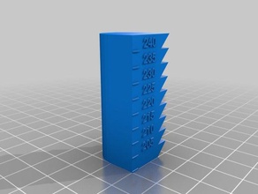 205-240 3d printing tests customized 3d print model - Mito3D