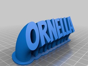 ornella bureau de personnalisé 3d print model - Mito3D
