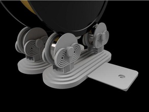 art-deco-verstellbarer Spulenhalter ikea-Mangel-Gehäuse 3d Drucker - Zubehör art nouveau f3d ikea hack 3d print model - Mito3D