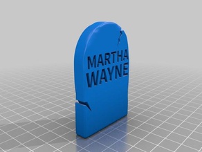tombstone martha wayne diğer özelleştirilmiş 3d print model - Mito3D