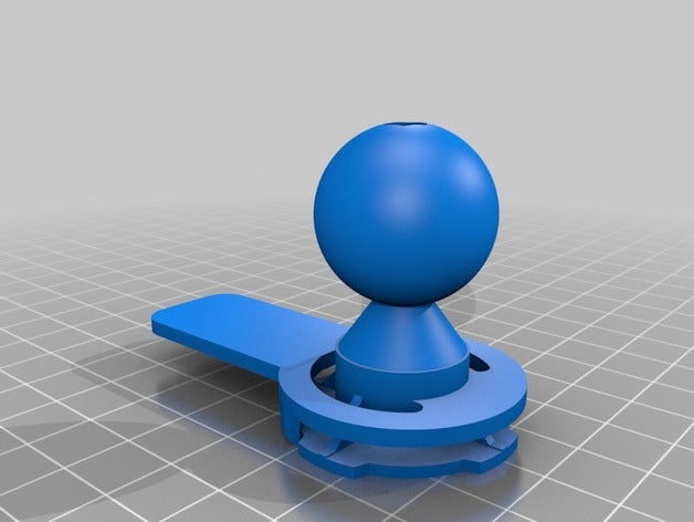 quad lock ram mount mobile phone 3D print model - Mito3D