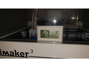 ultimaker 3 build chamber thermometerhygrometer 3d printer accessories um3 3d print model - Mito3D