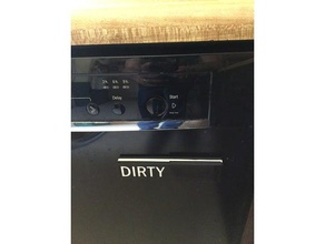 máquina de lavar louça sinal outro a cozinha jantar sujo, limpo fusão 360 3d print model - Mito3D