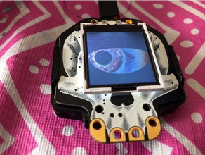 hallowing case remixed fit battery gadgets adafruit 3d print model - Mito3D