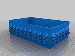 skull-box-Deckel Haushalt 3d print model - Mito3D