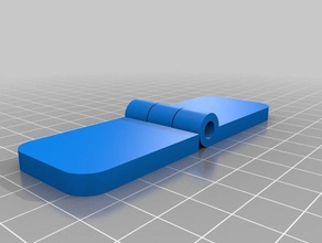 my customized parametric hinge2 parts 3d print model - Mito3D