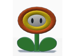 mario fire flower toy game accessories super 3d print model - Mito3D