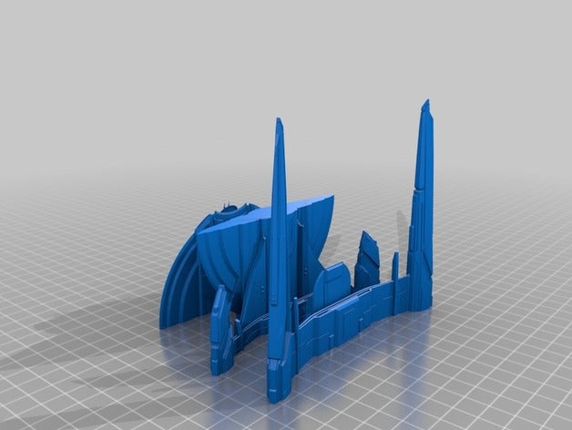 uss shenzhou-no supports vehicles star trek discovery 3D print model - Mito3D