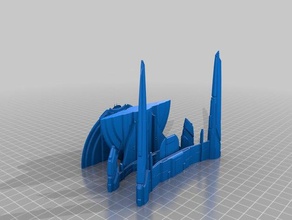 uss shenzhou-no supports vehicles star trek discovery 3d print model - Mito3D