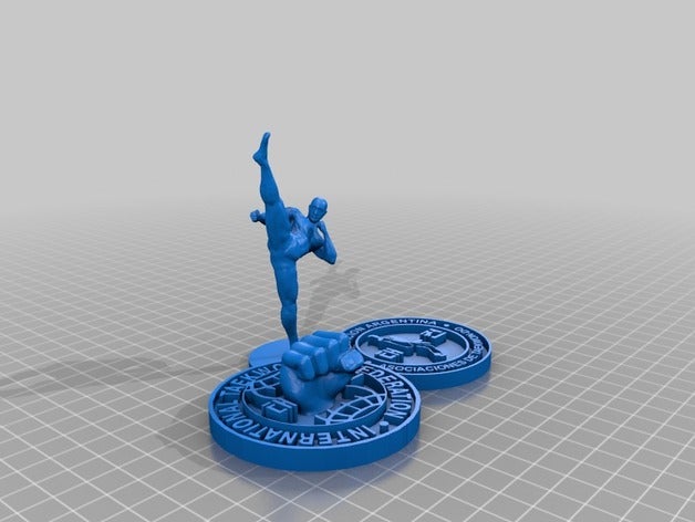 premio de taekwondo itf faat art wtf 3D print model - Mito3D