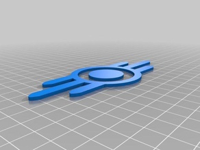 les retombées de vault-tec emblème jeux bethesda vault tec boy 3d print model - Mito3D