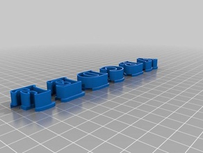 cortantepara galletas letras a-f 3d impressão 3d print model - Mito3D