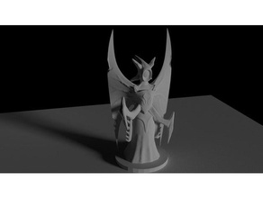 predatory archon 28mm scale miniature games angel dnd rpg tabletop 3d print model - Mito3D