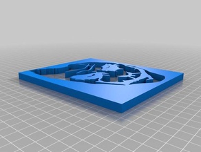 joker rosto stncil 2d a arte estêncil 3d print model - Mito3D