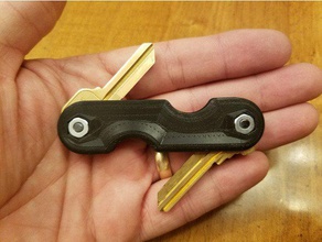 simple folding key holder keychains keys swiss army 3d print model - Mito3D