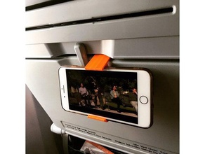airplane tray table iphone 78 plus phone holder other seat 3d print model - Mito3D