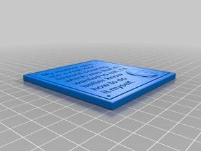 cooking plaque signs logos custom quote quotes 3d print model - Mito3D