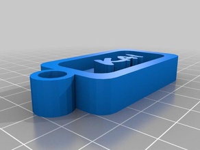 ma personnalisé personnalisable nom de balise kai 2 porte-clés 3d print model - Mito3D