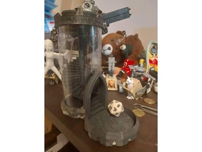 another dice tower v2 split base 3d print model - Mito3D