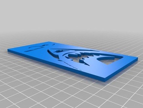 Kiefer Schablone 2d Kunst shark 3d print model - Mito3D