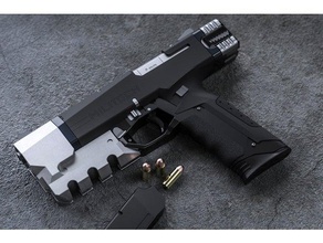 federated arms vindicator pistolet cyberpunk 2077 accessoires de jeu projet cd-rouge arme à feu 2020 futuriste scifi 3d print model - Mito3D