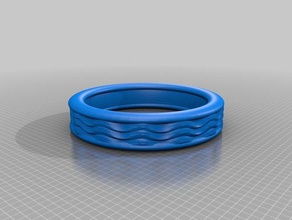 dalgalar yüzük -beşinci element 3d print model - Mito3D