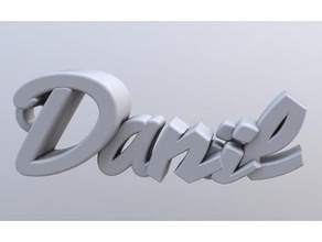 daniil chaveiro chaveiros llavero 3d print model - Mito3D