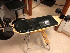 modular budget electric longboard enclosure nese modules sport outdoors 18650 skateboard 3d print model - Mito3D