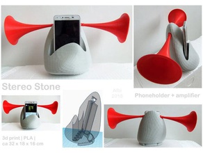 stereo Stein Spielsets audio gadget Telefon 3d print model - Mito3D