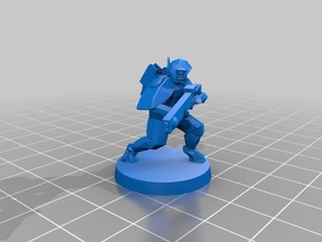 fire commies re scalled 25mm bases games 3d print model - Mito3D
