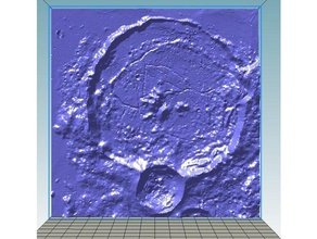 gassendi moon crater physics astronomy moontrek nasa 3d print model - Mito3D
