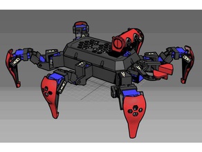 remix corpo hexapod robótica arduino esp6288 nodemcu aranha 3d print model - Mito3D