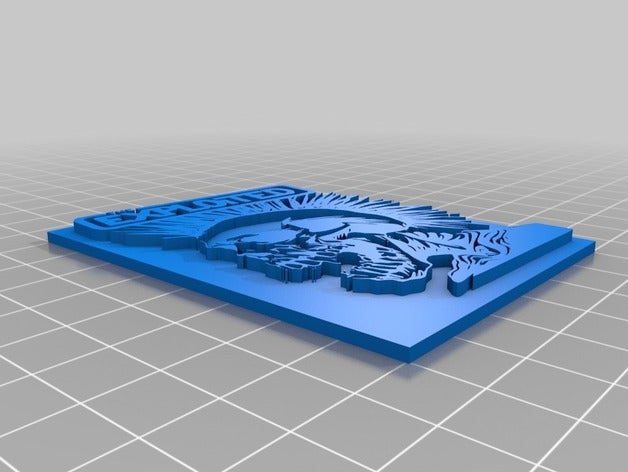 explorar logotipo do crânio música 3D print model - Mito3D