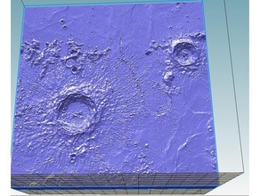 copernic stadius eratostenes region moon physics astronomy copernicus jpl moontrek nasa 3d print model - Mito3D