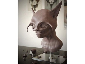 alien teste esculturas 3d print model - Mito3D