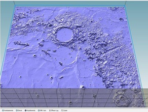 Platon alpes Vadisi pico mountain - moon kraterler fizik Astronomi jpl moontrek nasa 3d print model - Mito3D