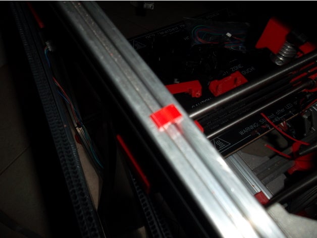 clip de cable 2020geno 3d la impresora partes hipercubo ar 3D print model - Mito3D