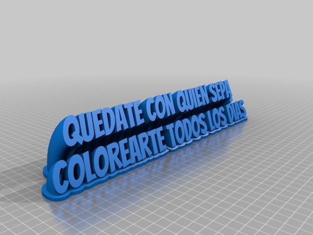 mi personalizados de barrido 2-nombre la línea placa oficina 3D print model - Mito3D